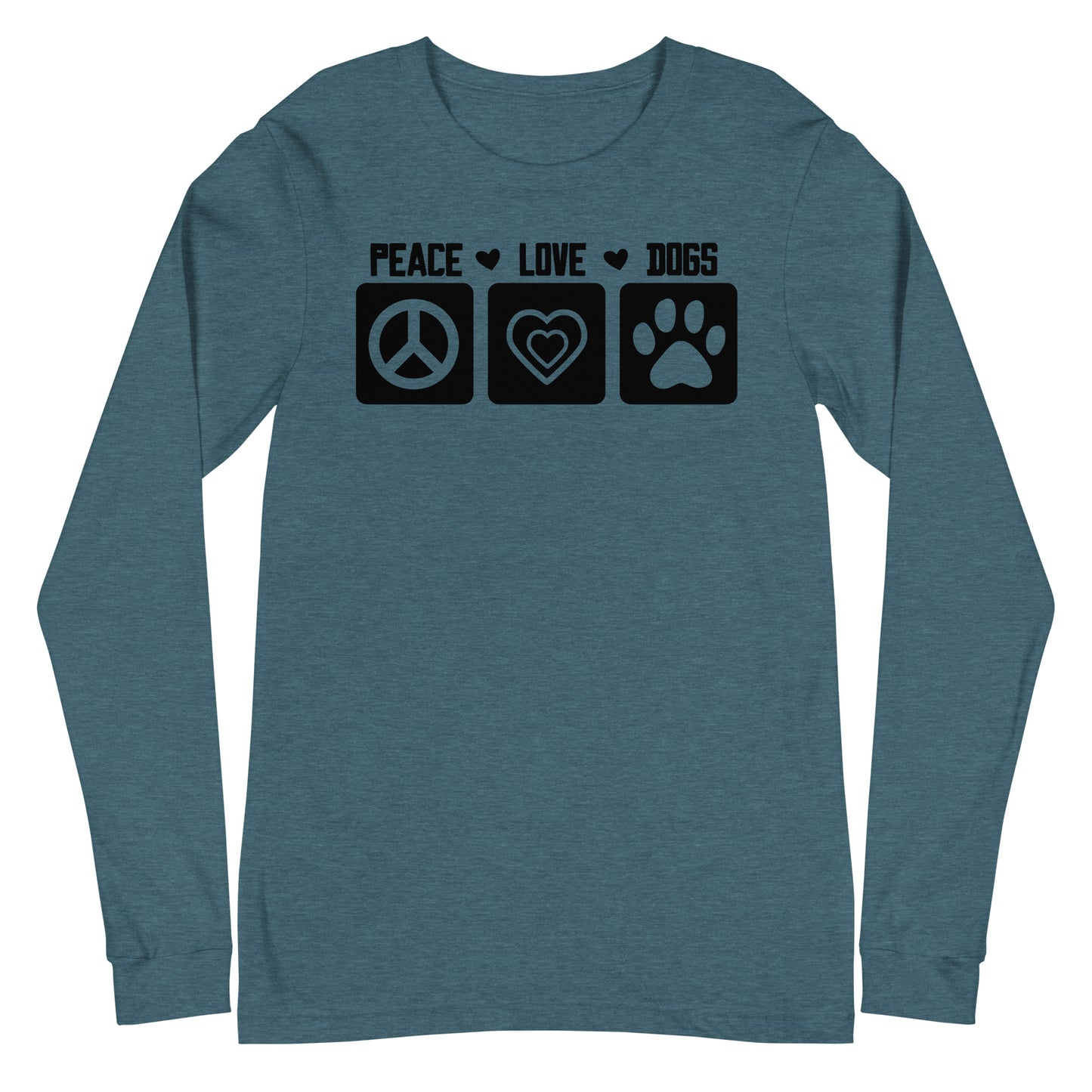 Peace Love Dogs Unisex Long Sleeve Tee