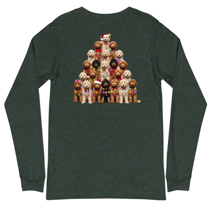 Doodle Christmas Tree Unisex Long Sleeve T Shirt