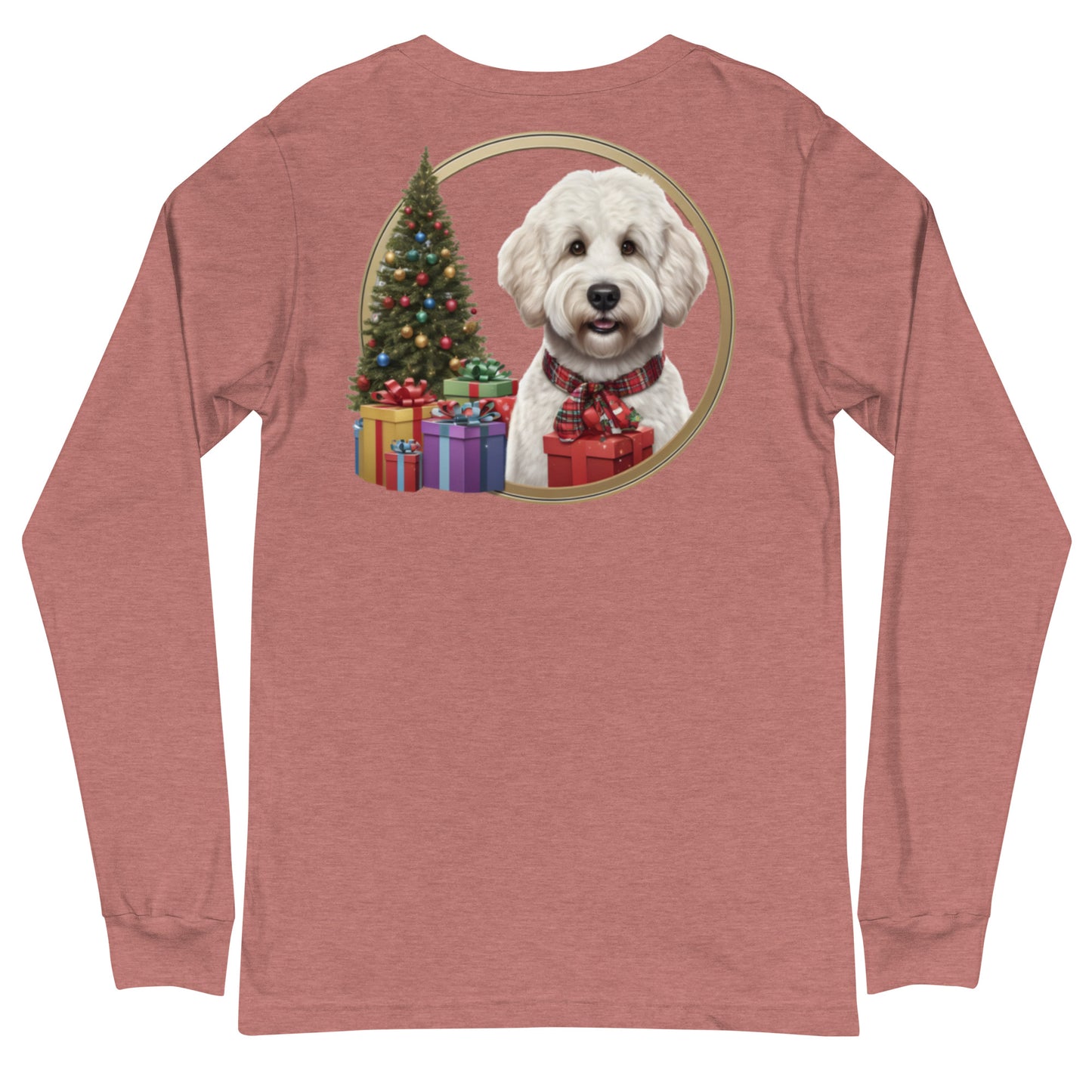 White Christmas Doodle Unisex Long Sleeve T Shirt