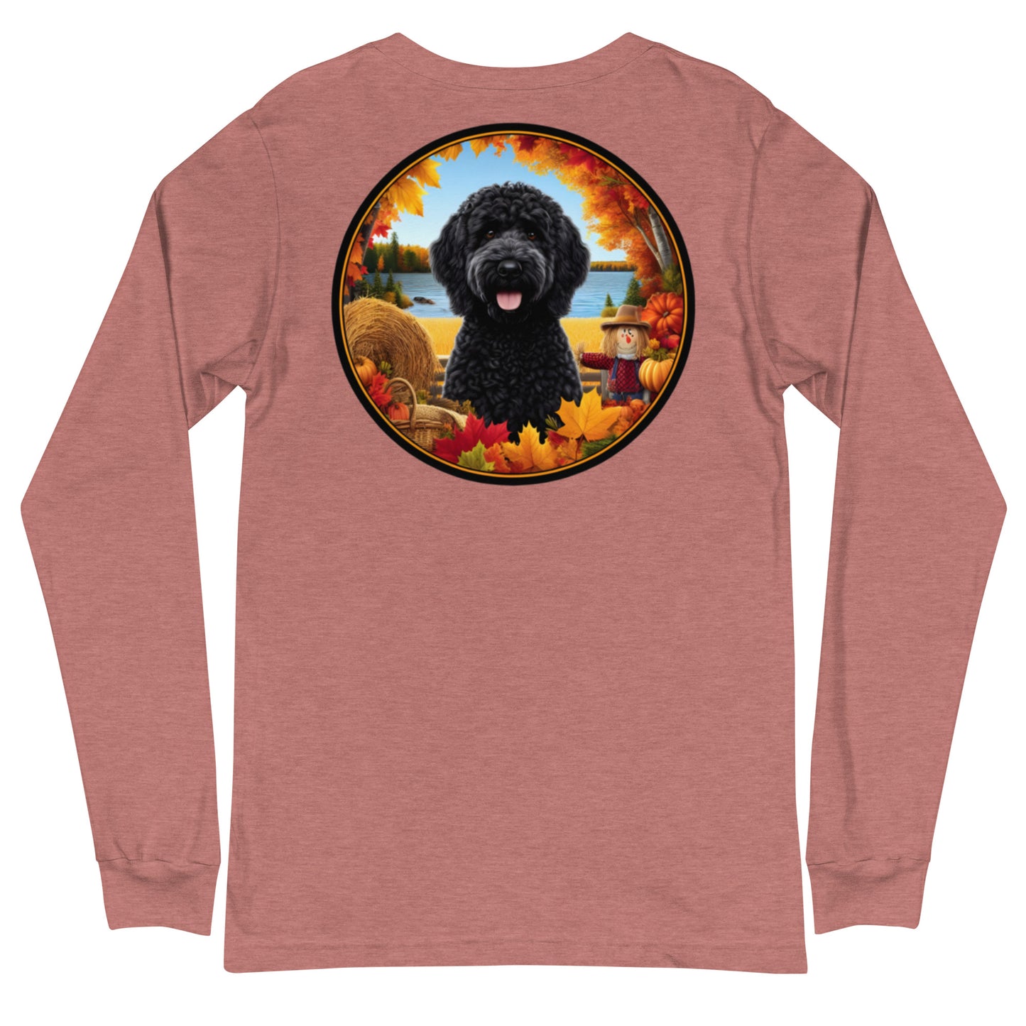 Fall Black Doodle Unisex Long Sleeve T Shirt