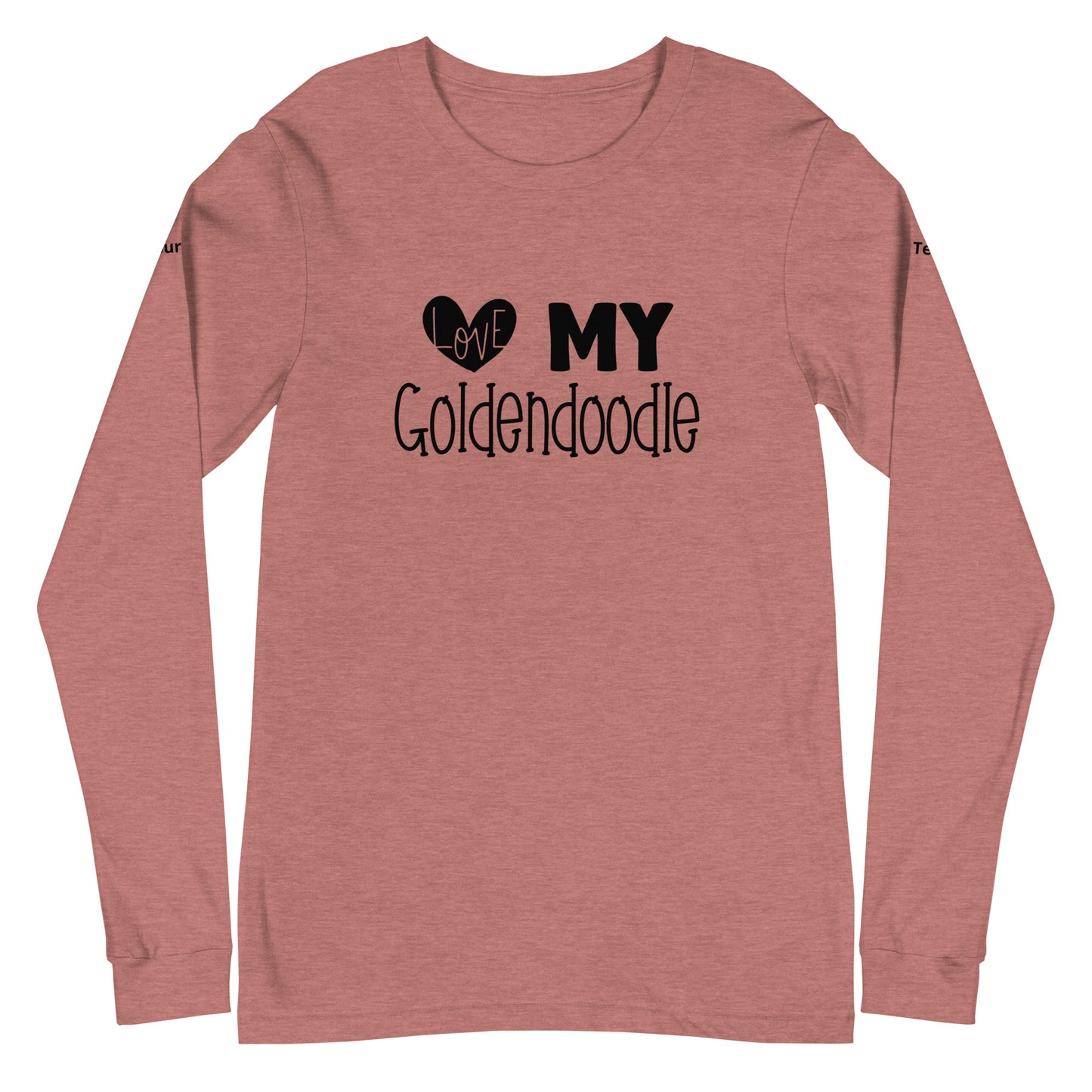 Love My Goldendoodle Unisex Long Sleeve Tee - Customize It!