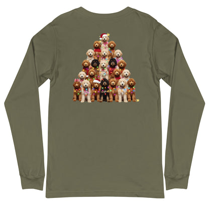 Doodle Christmas Tree Unisex Long Sleeve T Shirt