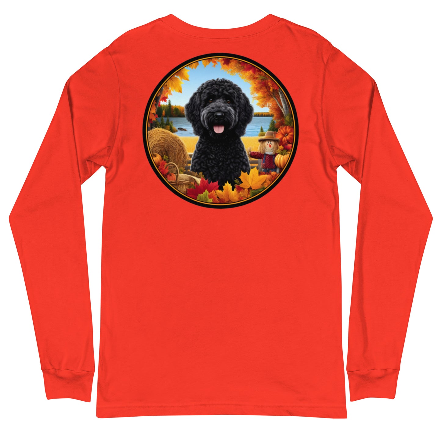 Fall Black Doodle Unisex Long Sleeve T Shirt