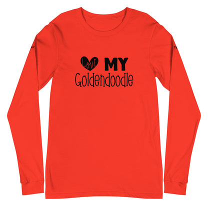 Love My Goldendoodle Unisex Long Sleeve Tee - Customize It!