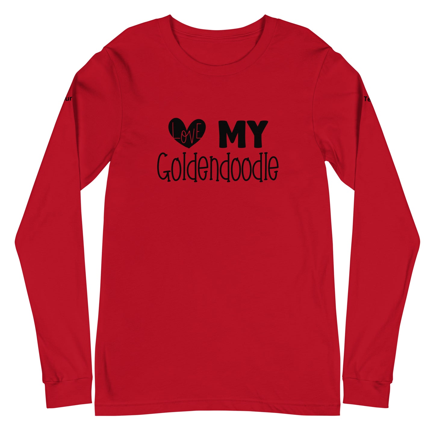 Love My Goldendoodle Unisex Long Sleeve Tee - Customize It!