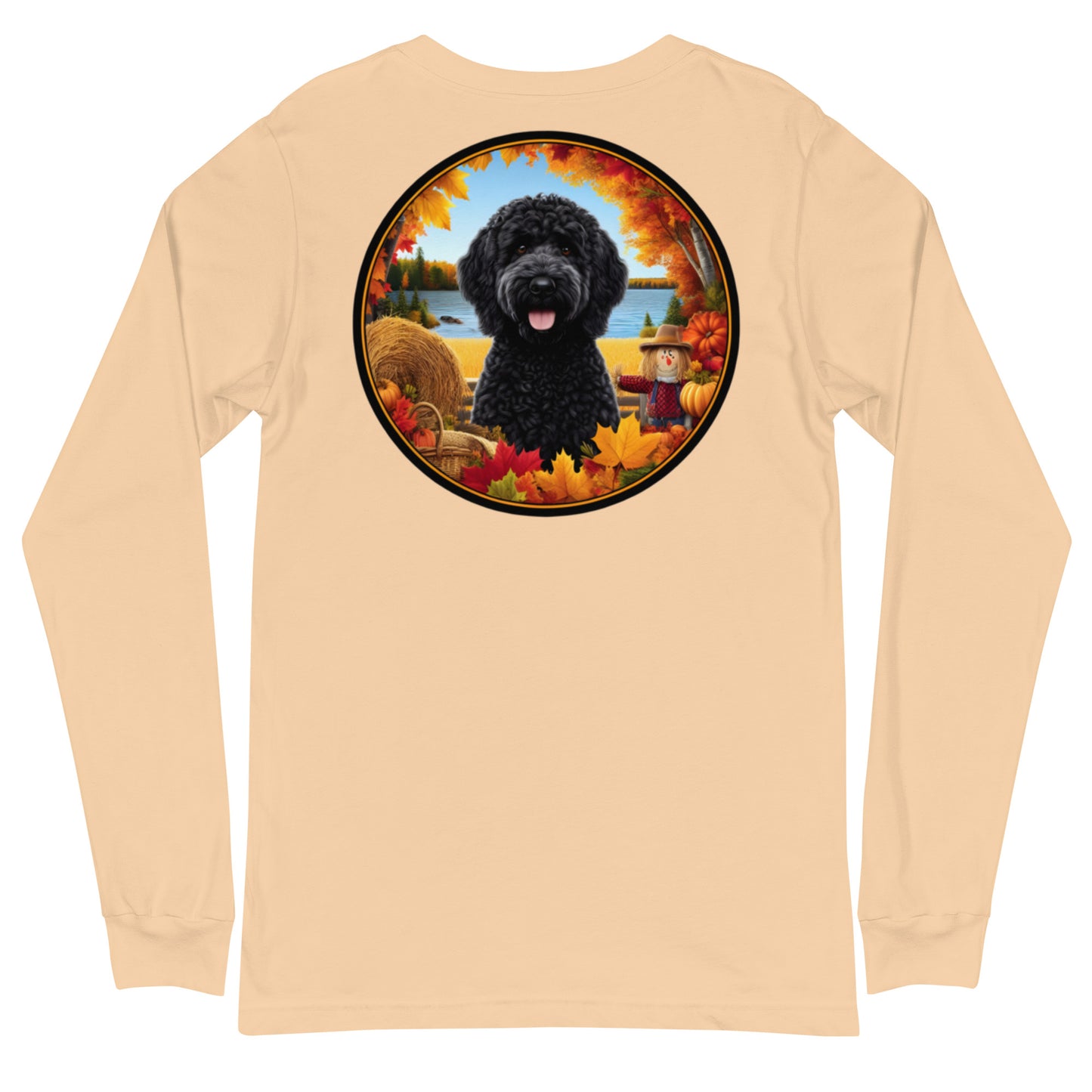 Fall Black Doodle Unisex Long Sleeve T Shirt