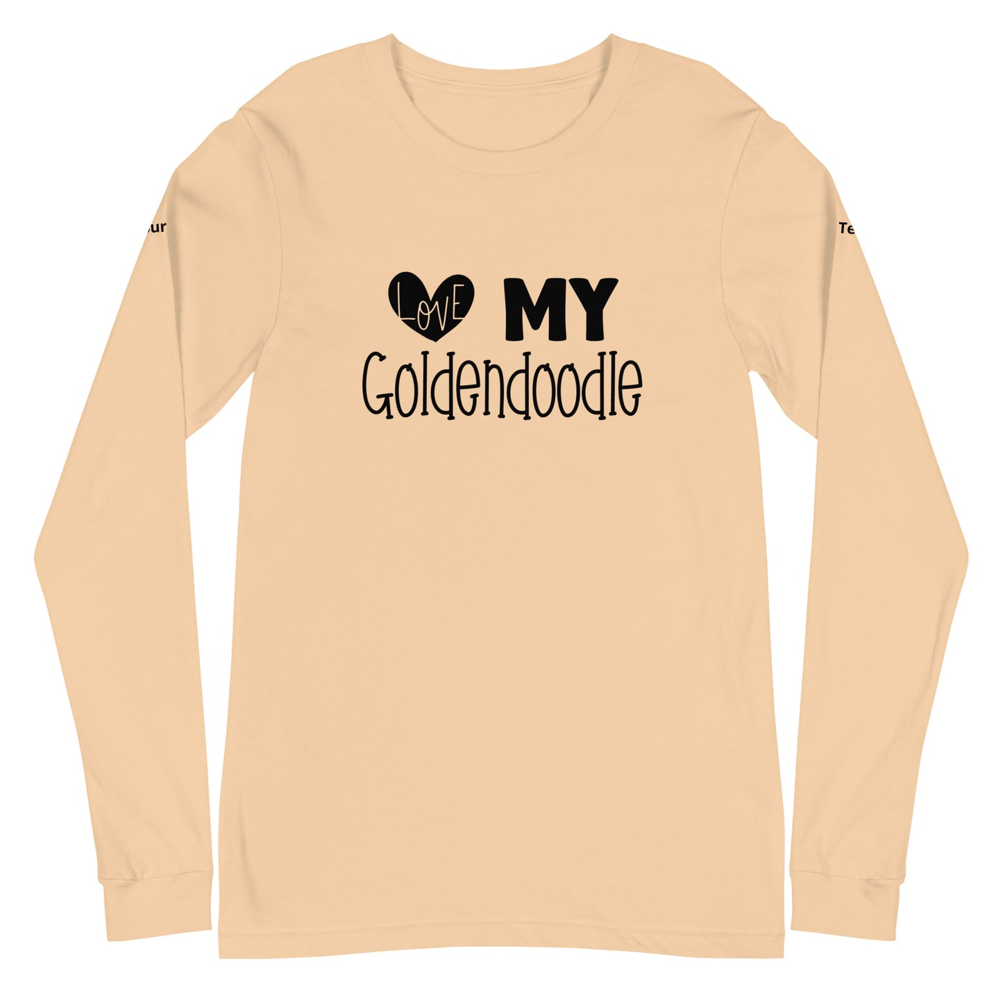 Love My Goldendoodle Unisex Long Sleeve Tee - Customize It!