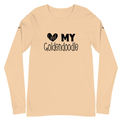 Love My Goldendoodle Unisex Long Sleeve Tee - Customize It!