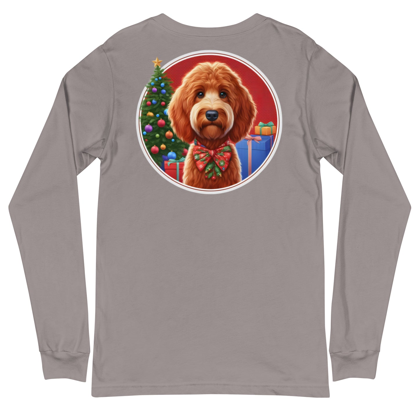 Red Doodle Christmas Unisex Long Sleeve T Shirt