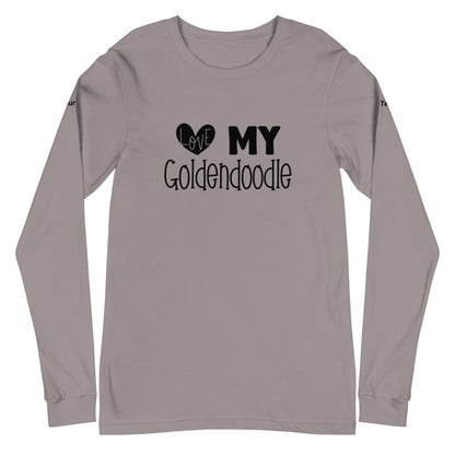 Love My Goldendoodle Unisex Long Sleeve Tee - Customize It!