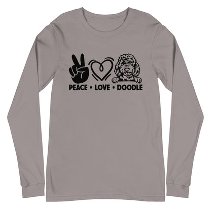 Peace Love Doodle Unisex Long Sleeve Tee