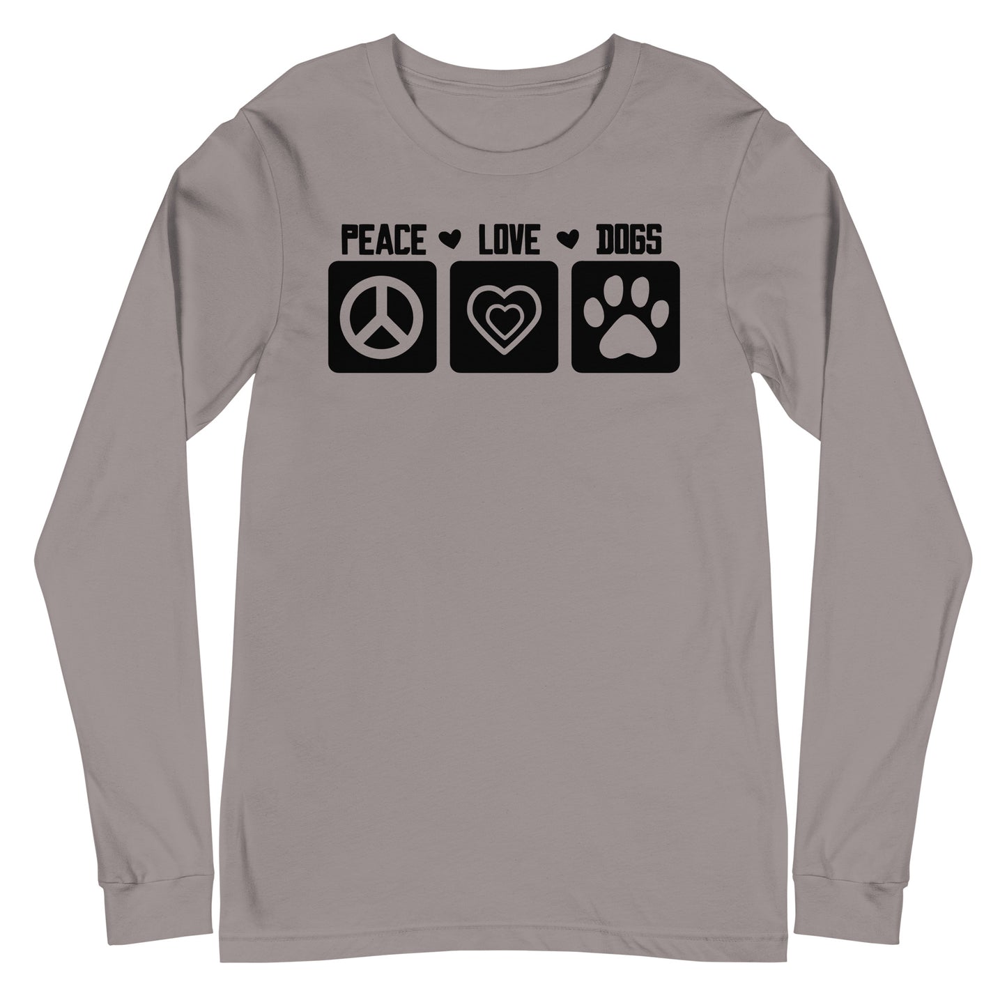 Peace Love Dogs Unisex Long Sleeve Tee