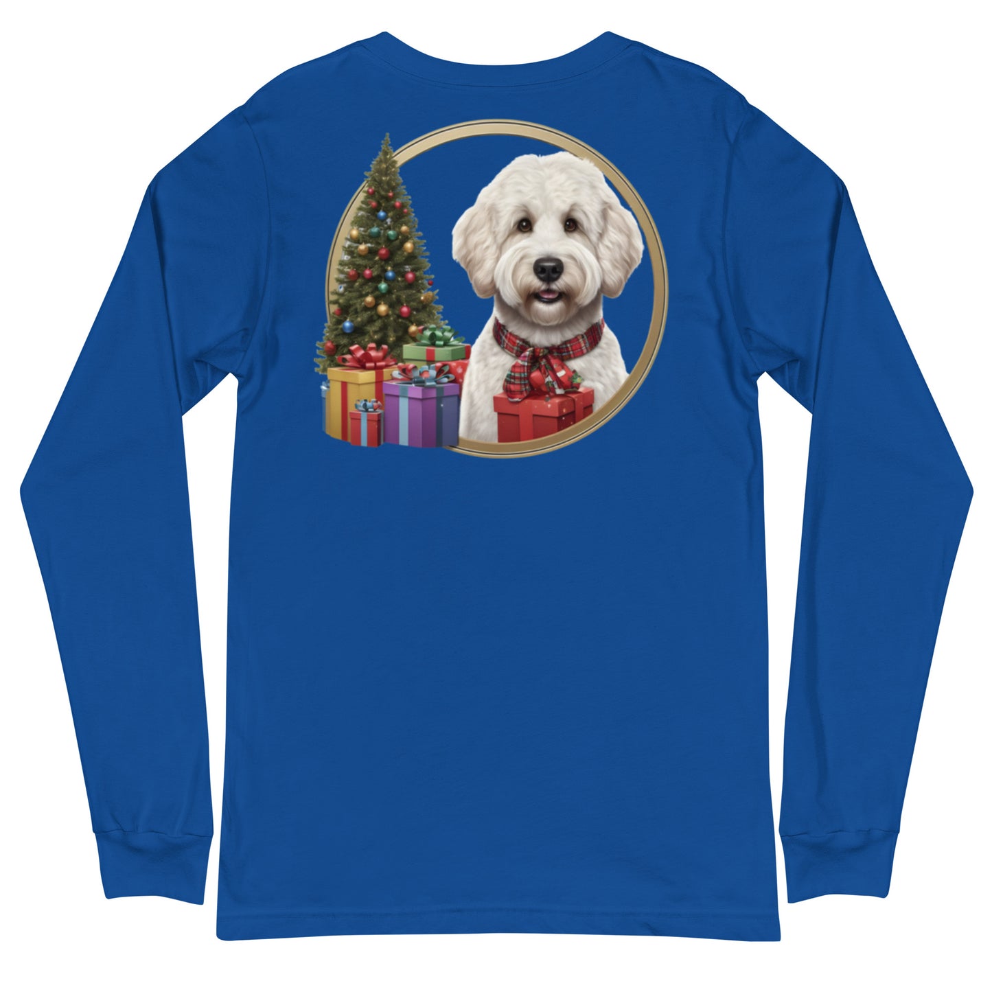 White Christmas Doodle Unisex Long Sleeve T Shirt