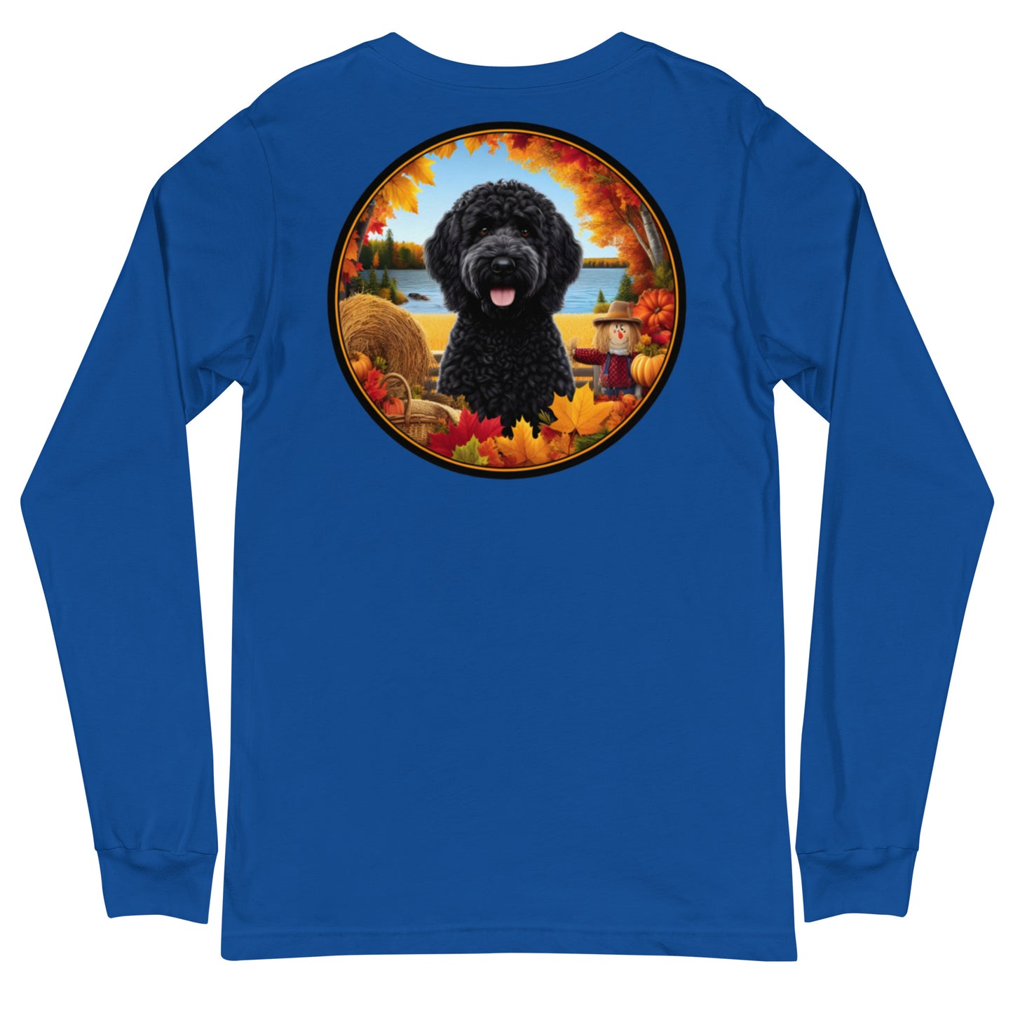 Fall Black Doodle Unisex Long Sleeve T Shirt