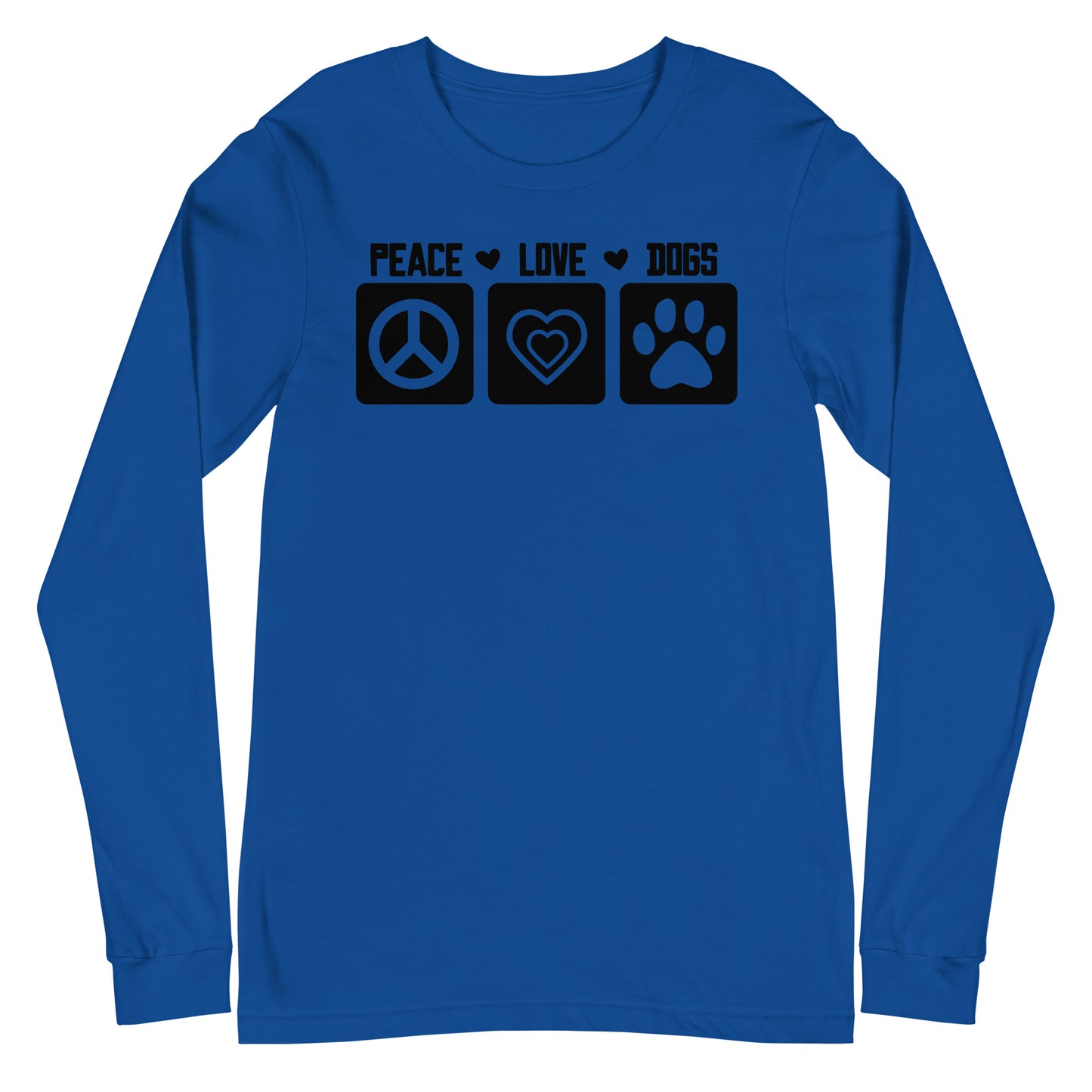 Peace Love Dogs Unisex Long Sleeve Tee