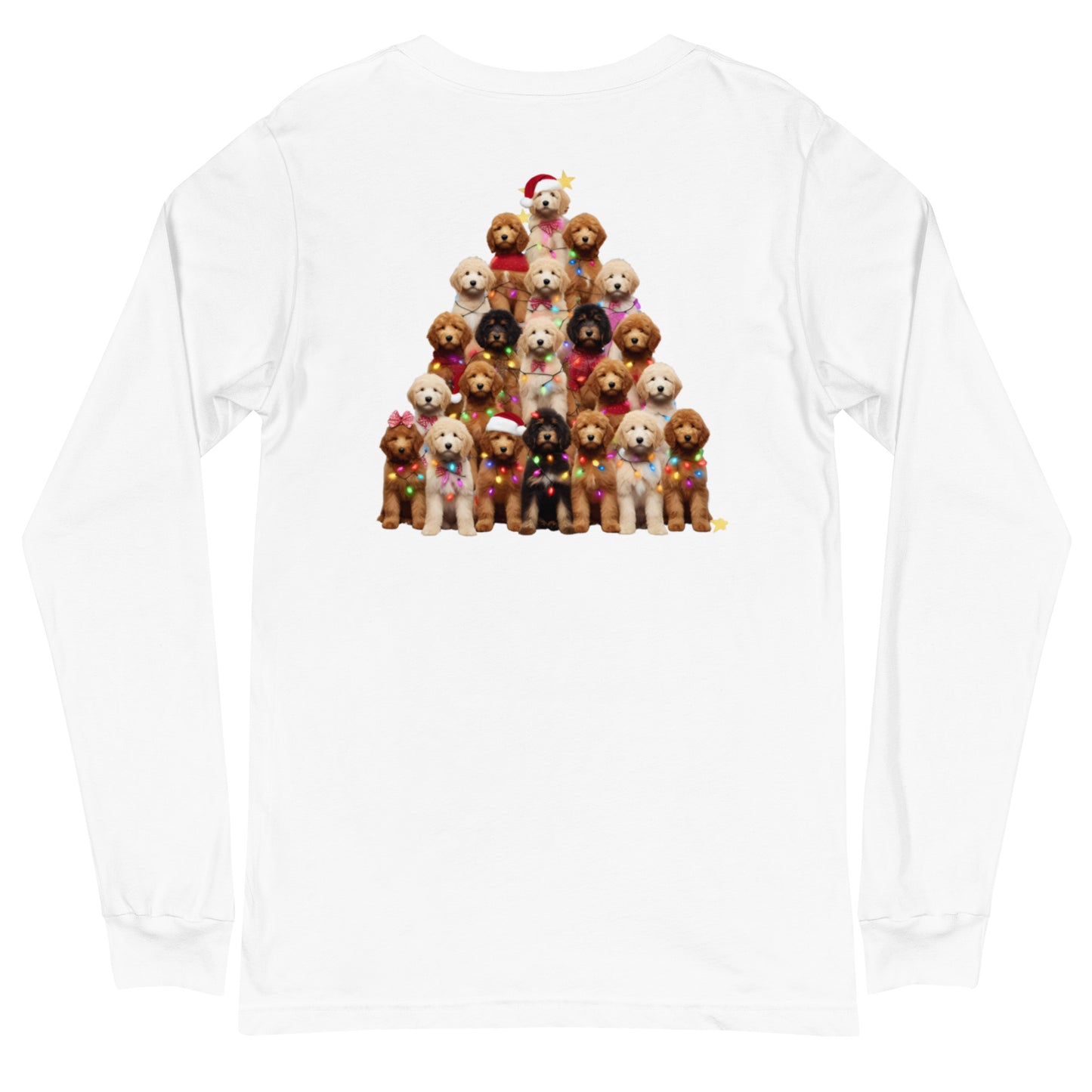 Doodle Christmas Tree Unisex Long Sleeve T Shirt