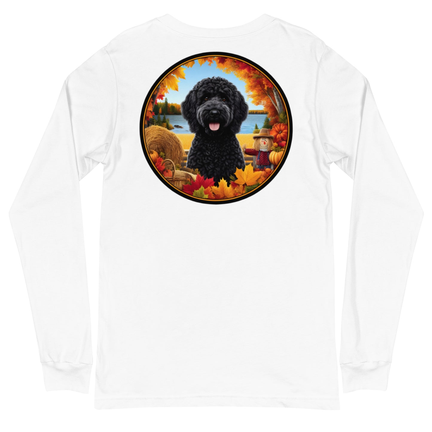 Fall Black Doodle Unisex Long Sleeve T Shirt