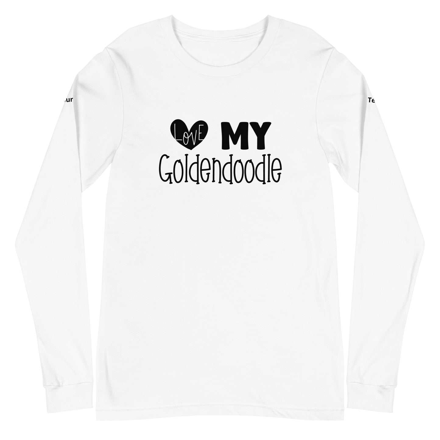 Love My Goldendoodle Unisex Long Sleeve Tee - Customize It!