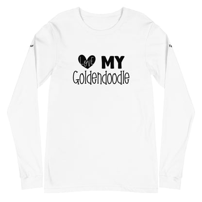 Love My Goldendoodle Unisex Long Sleeve Tee - Customize It!