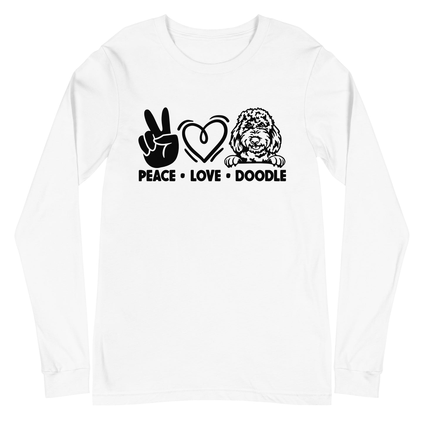 Peace Love Doodle Unisex Long Sleeve Tee