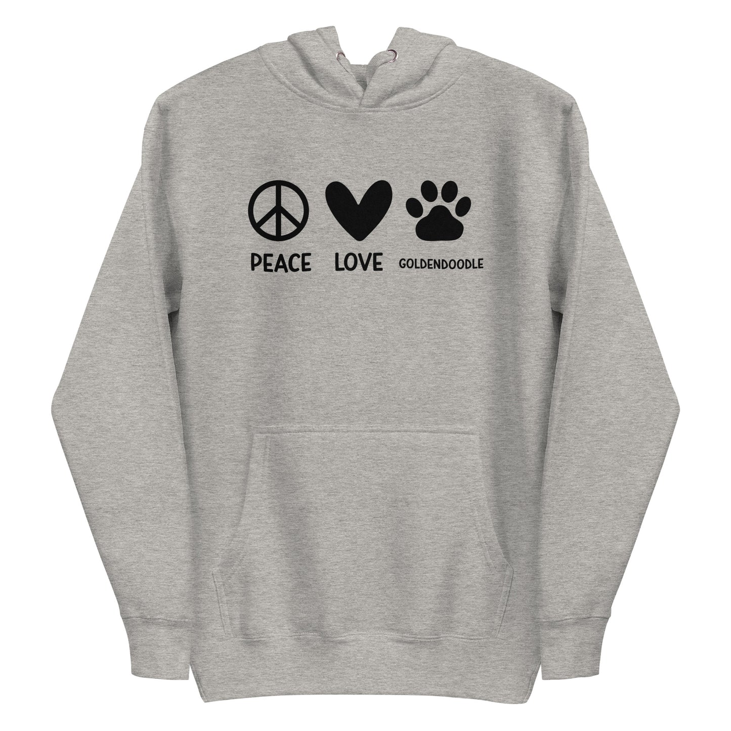 Peace Love Goldendoodle Unisex Hoodie