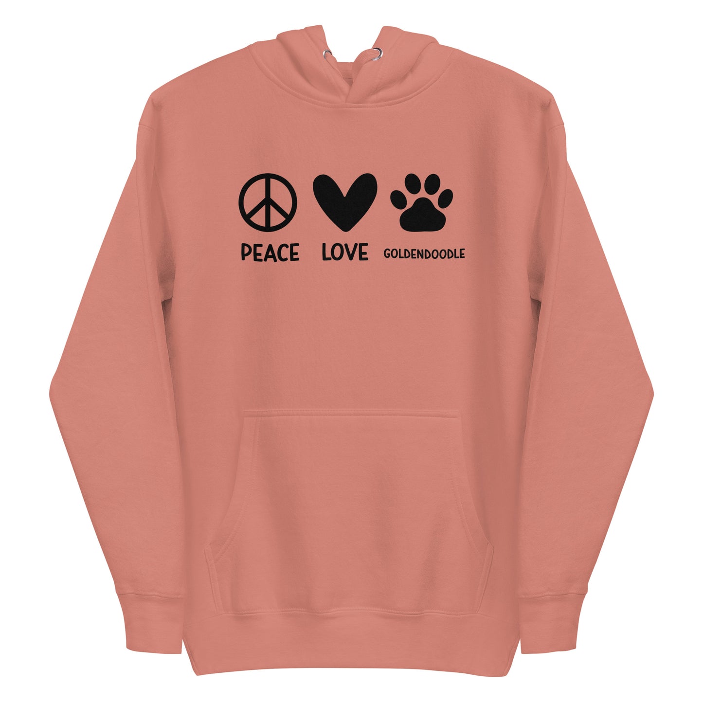 Peace Love Goldendoodle Unisex Hoodie