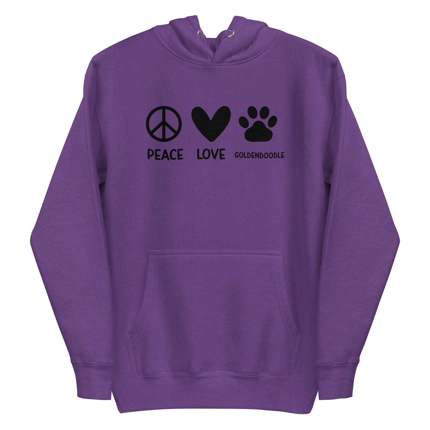 Peace Love Goldendoodle Unisex Hoodie