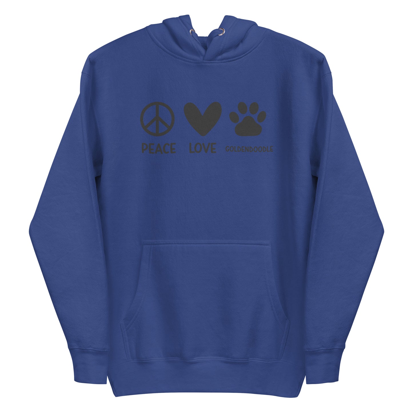 Peace Love Goldendoodle Unisex Hoodie