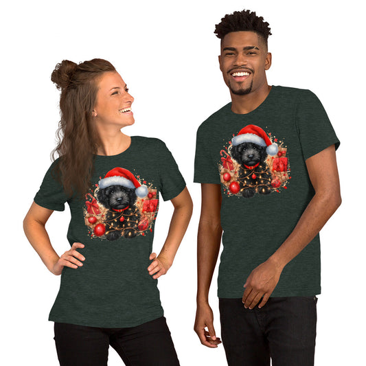 Black Christmas Doodle - Adult Unisex Bella + Canvas Quality T Shirt