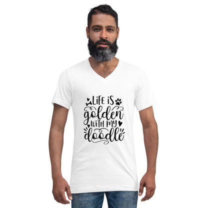 Life is Golden Unisex Short Sleeve V Neck T Shirt