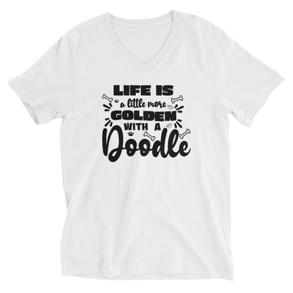 Life is Golden Unisex Short Sleeve V Neck T Shirt