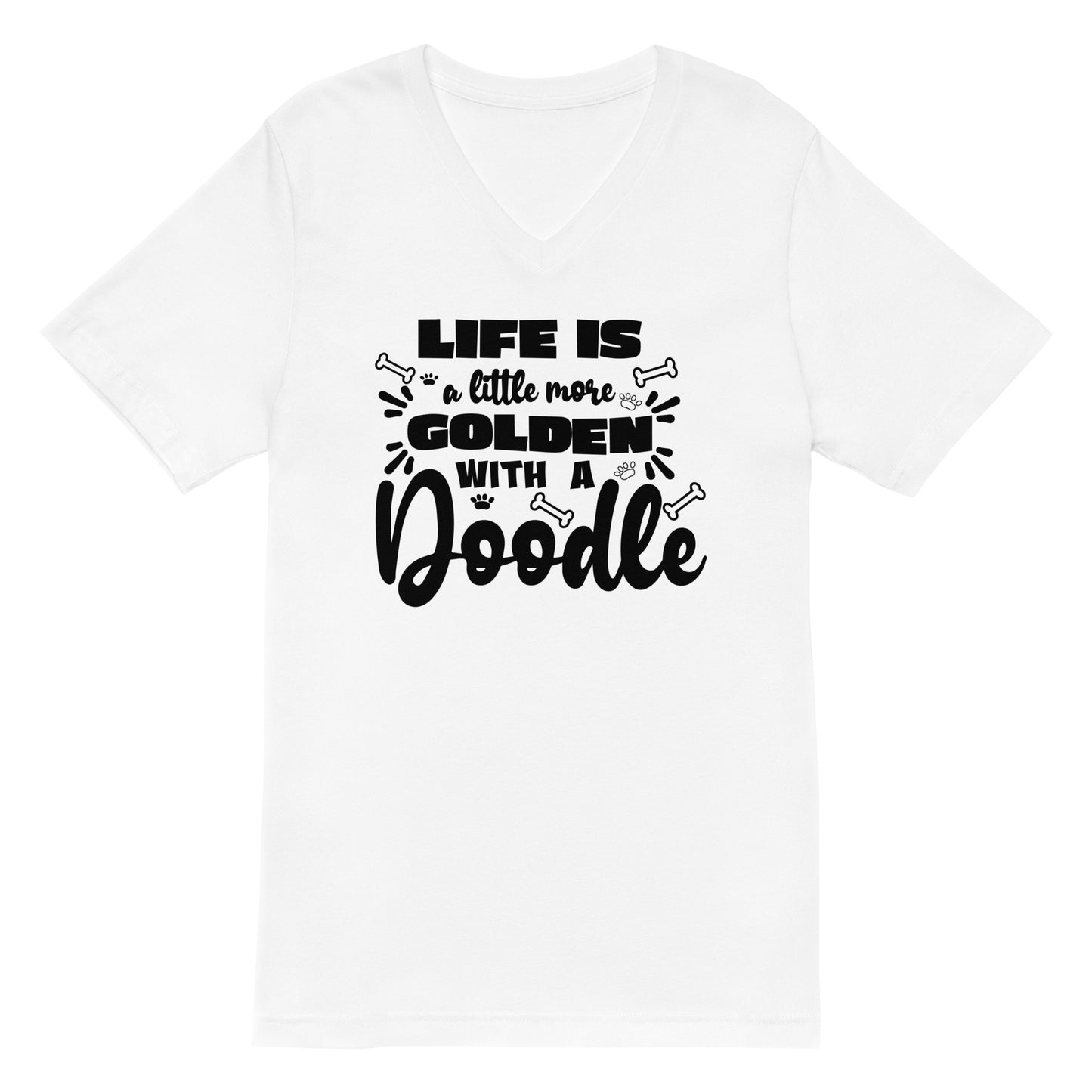 Life is Golden Unisex Short Sleeve V Neck T Shirt