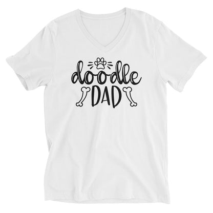 Doodle Dad Short Sleeve V Neck T Shirt