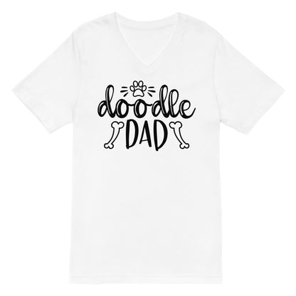 Doodle Dad Short Sleeve V Neck T Shirt