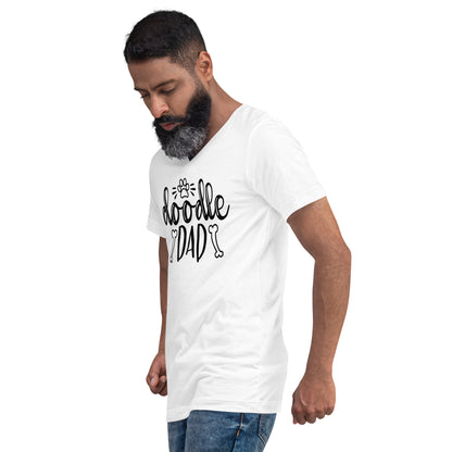 Doodle Dad Short Sleeve V Neck T Shirt