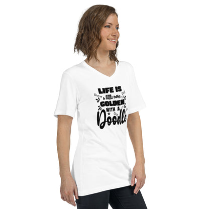 Life is Golden Unisex Short Sleeve V Neck T Shirt