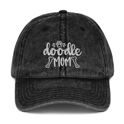 Doodle Mom Embroidered - Vintage Cotton Twill Cap