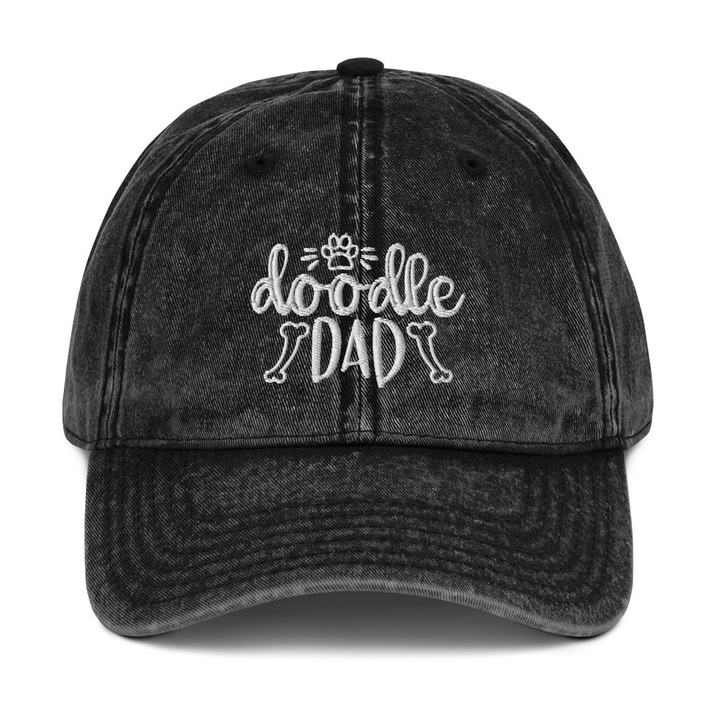 Doodle Dad - Embroidered Vintage Cotton Twill Cap