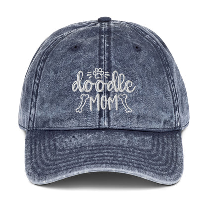 Doodle Mom Embroidered - Vintage Cotton Twill Cap