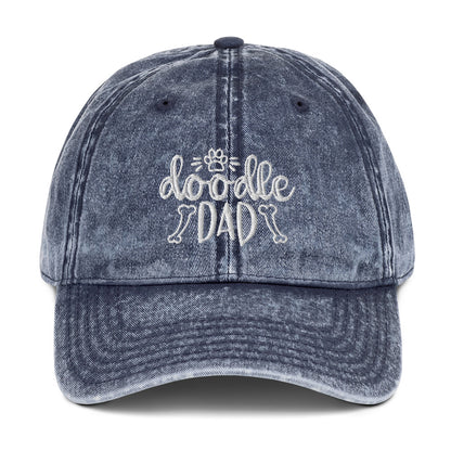 Doodle Dad - Embroidered Vintage Cotton Twill Cap