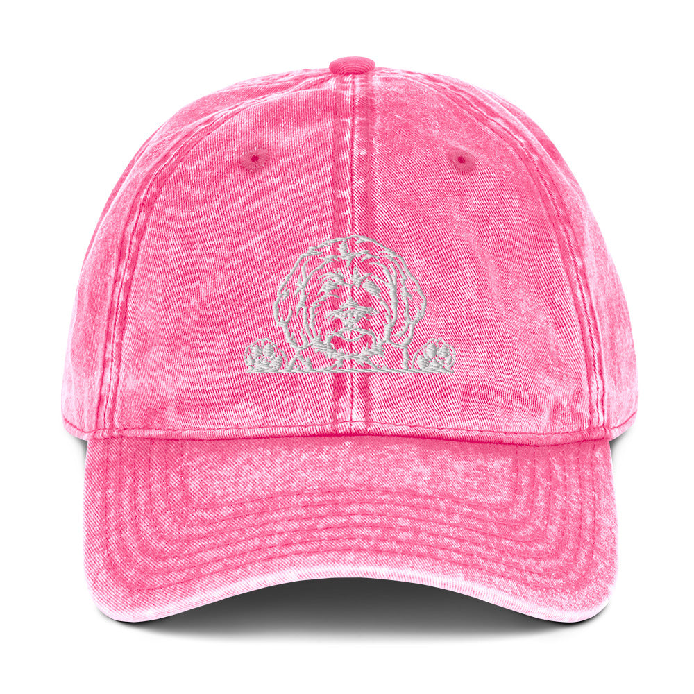 Dood Embroidered Vintage Cotton Twill Cap