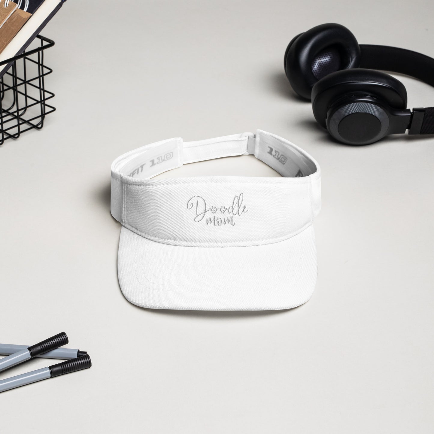 Doodle Mom Embroidered Visor