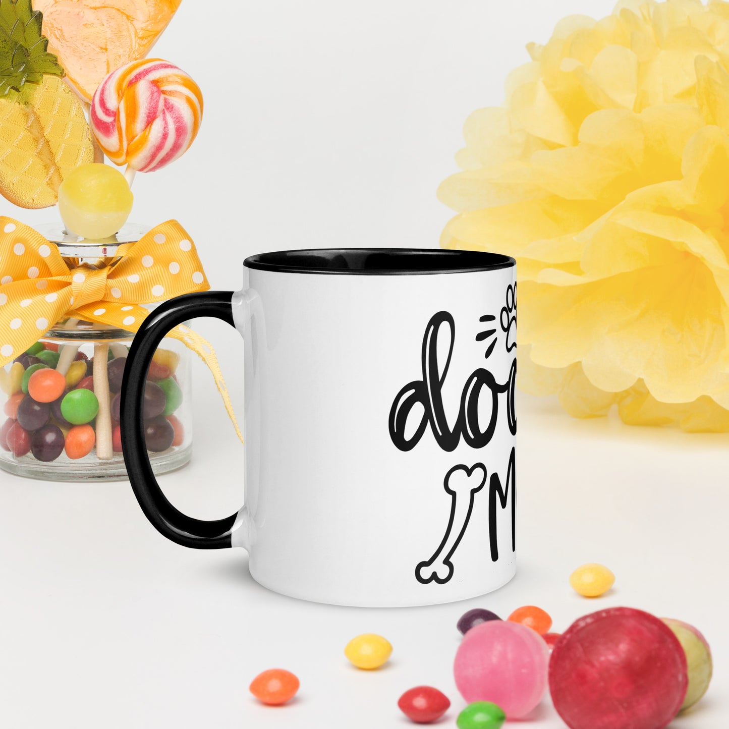 Doodle Mom Mug with Color Inside - Super Cute!