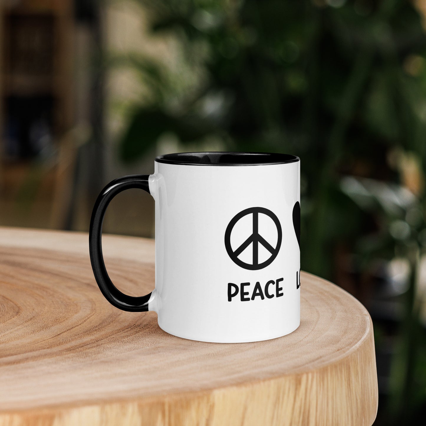 Peace Love Goldendoodle Mug with Color Inside