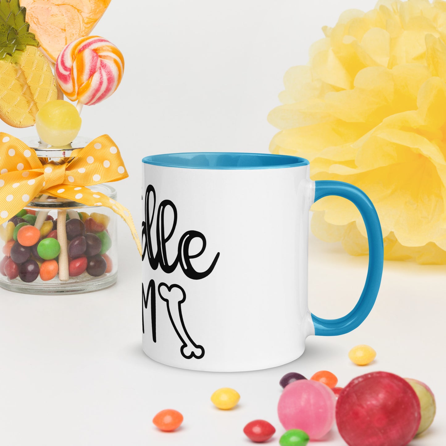 Doodle Mom Mug with Color Inside - Super Cute!