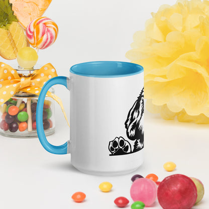 Dood Mug with Color Inside - Adorable Doodle!