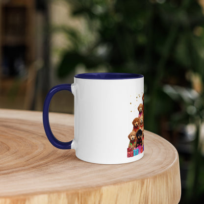 Doodle Christmas Tree Mug with Color Inside