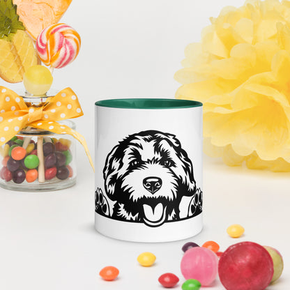 Dood Mug with Color Inside - Adorable Doodle!