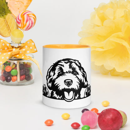 Dood Mug with Color Inside - Adorable Doodle!