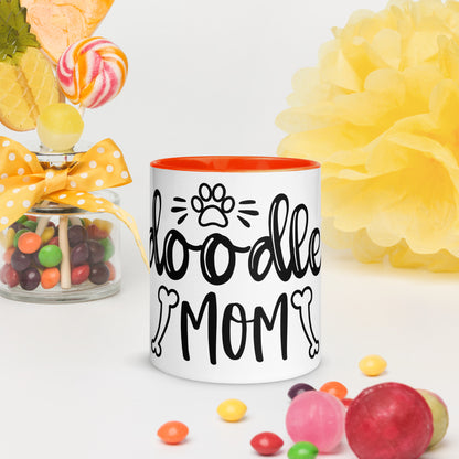 Doodle Mom Mug with Color Inside - Super Cute!